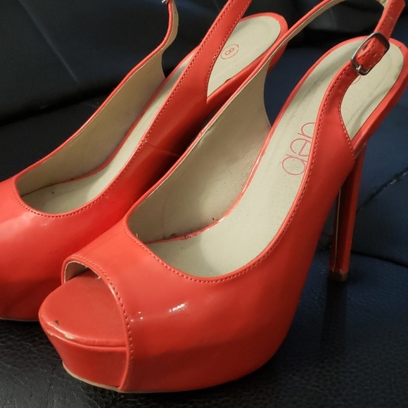 Deb Shoes - Orange high heels